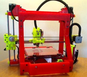A 3-D printed 3-D printer named Little Red.