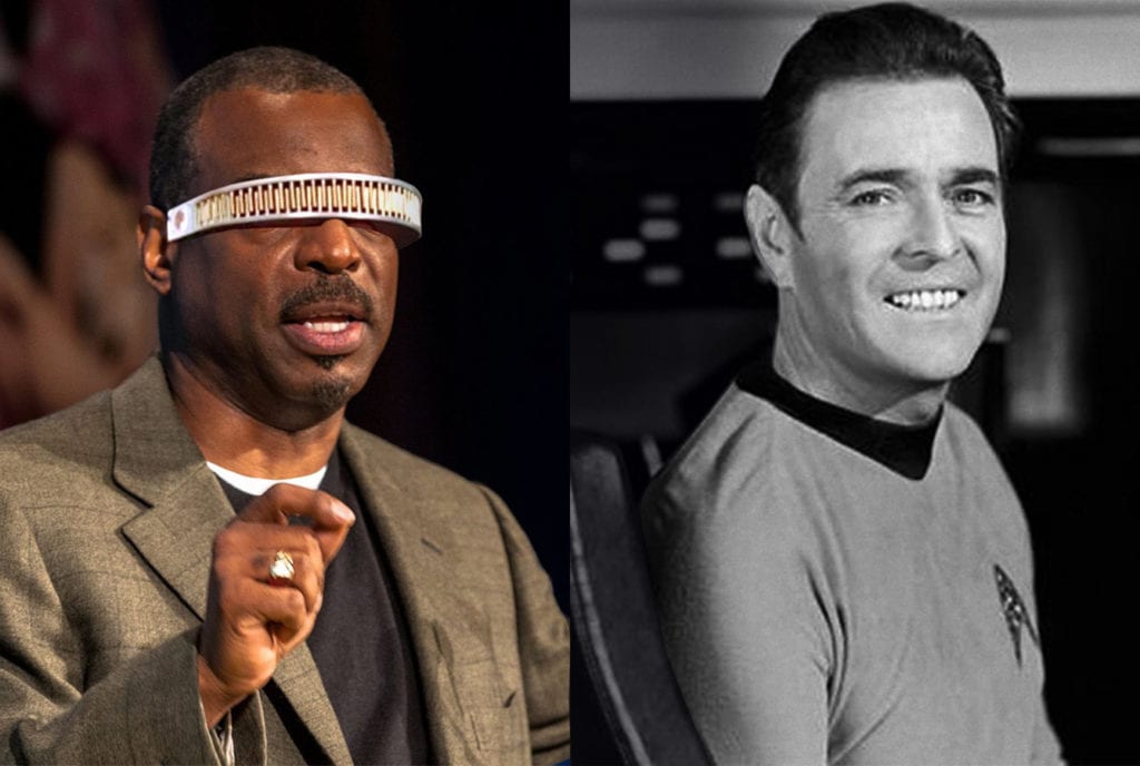 LeVar Burton and James Doohan